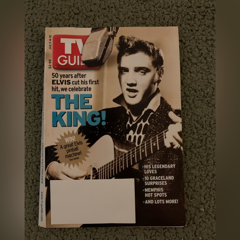 TV GUIDE Celebrates The King, Elvis Presley July 4-19 2004